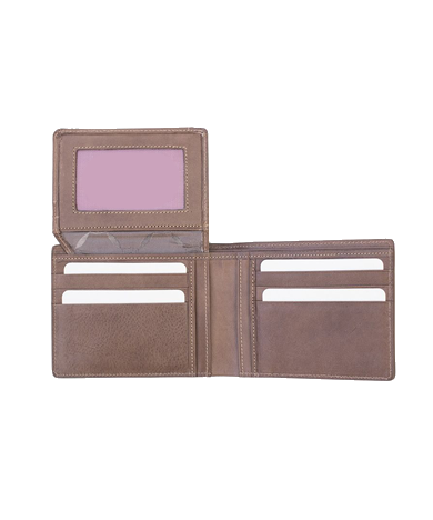 Mens Trifold Leather Wallet